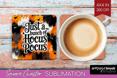 Halloween Quote Square Coaster - Sarcastic Coaster PNG Product Image 1