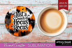 Halloween Quote Round Coaster - Sarcastic Coaster PNG Product Image 1