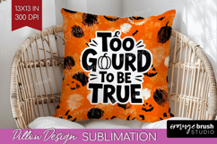 Halloween Quote Pillow Sublimation - Sarcastic Pillow Cover Product Image 1