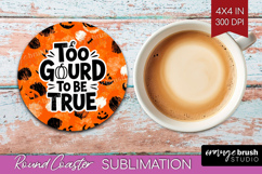 Halloween Quote Round Coaster - Sarcastic Coaster PNG Product Image 1