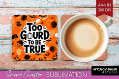 Halloween Quote Square Coaster - Sarcastic Coaster PNG Product Image 1
