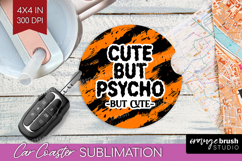 Halloween Quote Car Coaster - Sarcastic Coaster PNG Product Image 1