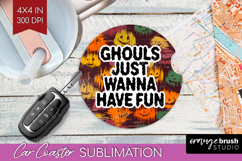 Halloween Quote Car Coaster - Sarcastic Coaster PNG Product Image 1