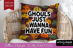 Halloween Quote Pillow Sublimation - Sarcastic Pillow Cover Product Image 1