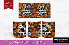 Halloween Quote Mug Wrap - Sarcastic Mug PNG Sublimation Product Image 1