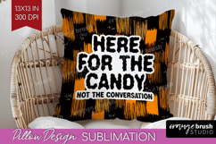 Halloween Quote Pillow Sublimation - Sarcastic Pillow Cover Product Image 1