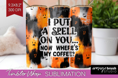 Halloween Quote Tumbler Wrap - Sarcastic Tumbler PNG Product Image 1