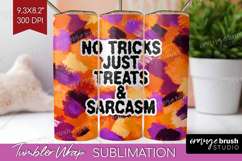 Halloween Quote Tumbler Wrap - Sarcastic Tumbler PNG Product Image 1