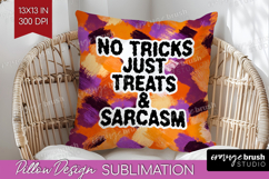 Halloween Quote Pillow Sublimation - Sarcastic Pillow Cover Product Image 1