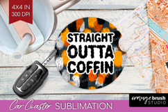 Halloween Quote Car Coaster - Sarcastic Coaster PNG Product Image 1