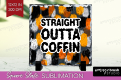 Halloween Quote Slate PNG - Sarcastic Square Slate Product Image 1
