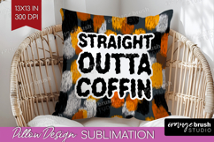 Halloween Quote Pillow Sublimation - Sarcastic Pillow Cover Product Image 1