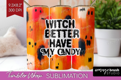 Halloween Quote Tumbler Wrap - Sarcastic Tumbler PNG Product Image 1