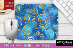 Brush Stroke Mouse Pad Sublimation - Abstract Mousepad PNG Product Image 1