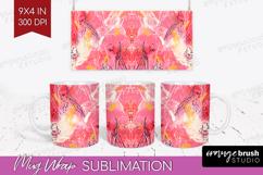 Brush Stroke Mug Wrap - Abstract Mug PNG Sublimation Product Image 1