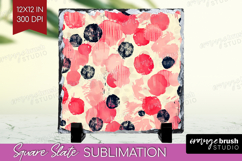 Brush Stroke Slate PNG - Abstract Square Slate Sublimation Product Image 1