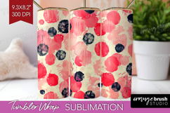 Brush Stroke Tumbler Wrap - Abstract Tumbler PNG Sublimation Product Image 1