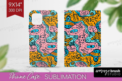 Brush Stroke Phone Case PNG - Abstract Case PNG Sublimation Product Image 1
