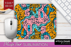 Brush Stroke Mouse Pad Sublimation - Abstract Mousepad PNG Product Image 1