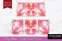 Brush Stroke Mug Wrap - Abstract Mug PNG Sublimation Product Image 1