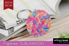 Brush Stroke Keychain PNG - Abstract Keychain Sublimation Product Image 1