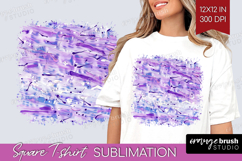 Brush Stroke Square Tshirt Background - Abstract PNG Product Image 1