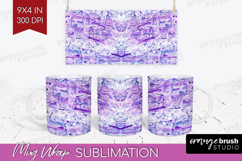Brush Stroke Mug Wrap - Abstract Mug PNG Sublimation Product Image 1