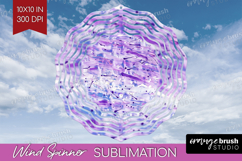 Brush Stroke Wind Spinner Sublimation PNG - Abstract Round Product Image 1