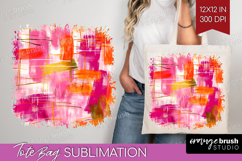 Brush Stroke Tote Bag - Abstract Tote Bag PNG Sublimation Product Image 1