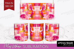 Brush Stroke Mug Wrap - Abstract Mug PNG Sublimation Product Image 1