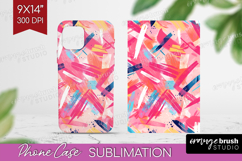 Brush Stroke Phone Case PNG - Abstract Case PNG Sublimation Product Image 1