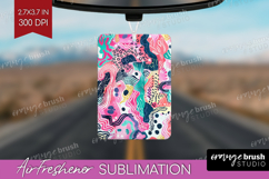 Brush Stroke Air Freshener PNG - Abstract PNG Sublimation Product Image 1