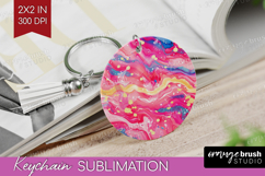 Brush Stroke Keychain PNG - Abstract Keychain Sublimation Product Image 1