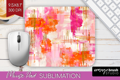 Brush Stroke Mouse Pad Sublimation - Abstract Mousepad PNG Product Image 1
