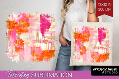 Brush Stroke Tote Bag - Abstract Tote Bag PNG Sublimation Product Image 1