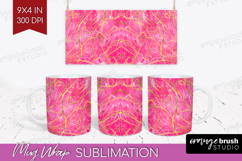 Brush Stroke Mug Wrap - Abstract Mug PNG Sublimation Product Image 1