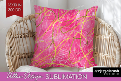 Brush Stroke Pillow Sublimation - Abstract Pillow Cover PNG Product Image 1