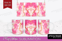 Brush Stroke Mug Wrap - Abstract Mug PNG Sublimation Product Image 1
