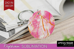 Brush Stroke Keychain PNG - Abstract Keychain Sublimation Product Image 1