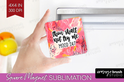 Sarcastic Quotes Quote Magnet Sublimation - Brush Stroke PNG Product Image 1