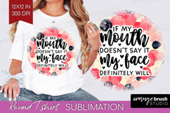 Sarcastic Quotes Quote Round Tshirt Background - Brush PNG Product Image 1