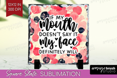 Sarcastic Quotes Quote Slate PNG - Brush Stroke Square Slate Product Image 1