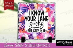 Sarcastic Quotes Quote Slate PNG - Brush Stroke Square Slate Product Image 1