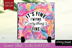 Sarcastic Quotes Quote Slate PNG - Brush Stroke Square Slate Product Image 1