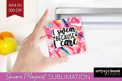 Sarcastic Quotes Quote Magnet Sublimation - Brush Stroke PNG Product Image 1