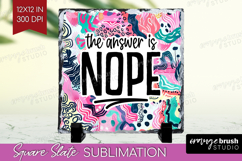 Sarcastic Quotes Quote Slate PNG - Brush Stroke Square Slate Product Image 1