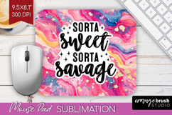 Sarcastic Quotes Quote Mouse Pad Sublimation - Brush Stroke Product Image 1