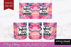 Sarcastic Quotes Quote Mug Wrap - Brush Stroke Mug PNG Product Image 1