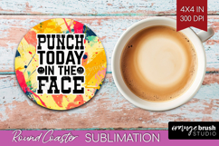 Sarcastic Quotes Quote Round Coaster - Brush Stroke Coaster Product Image 1