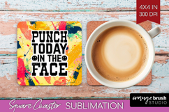 Sarcastic Quotes Quote Square Coaster - Brush Stroke Coaster Product Image 1